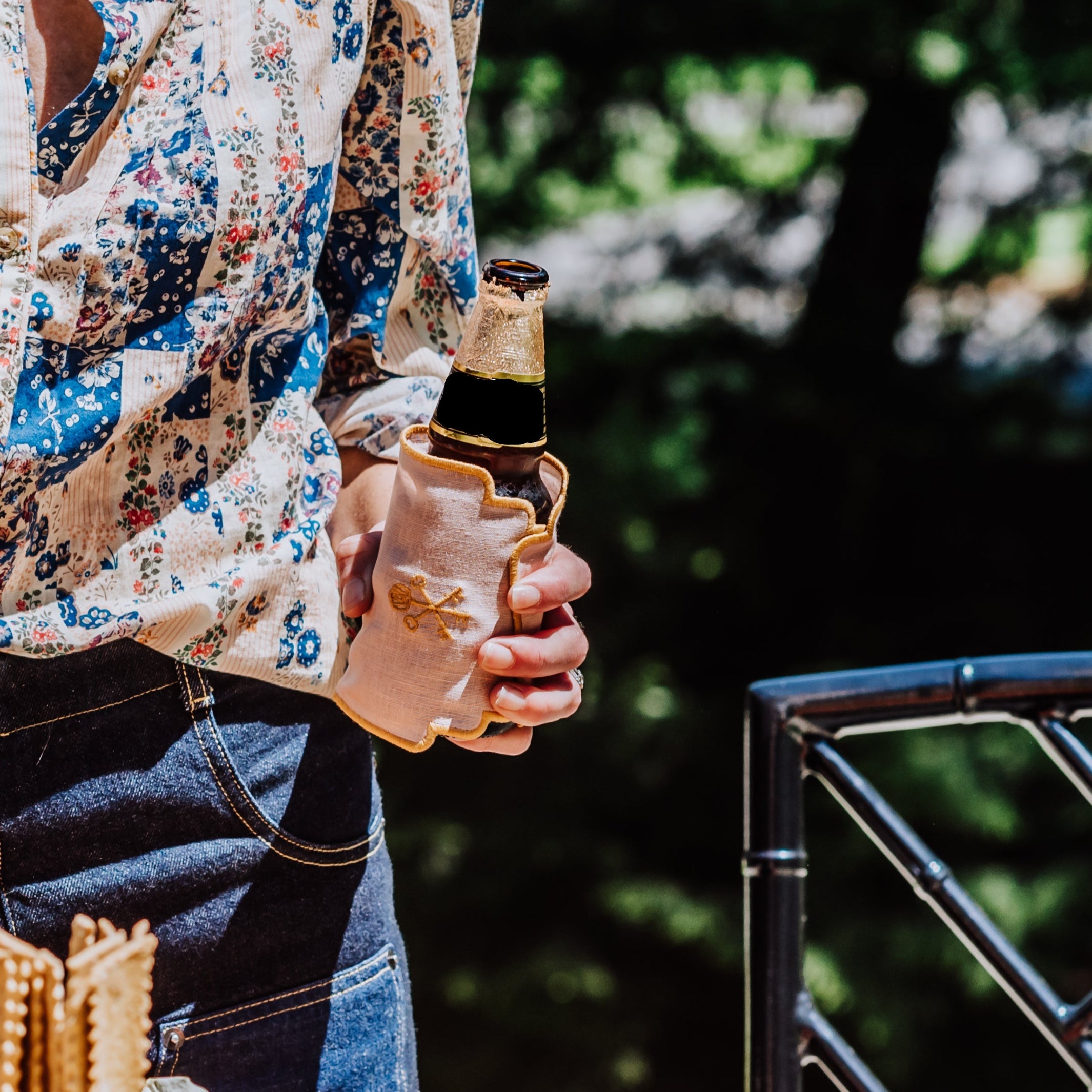 Embroidered Cocktail napkins (set of 4)