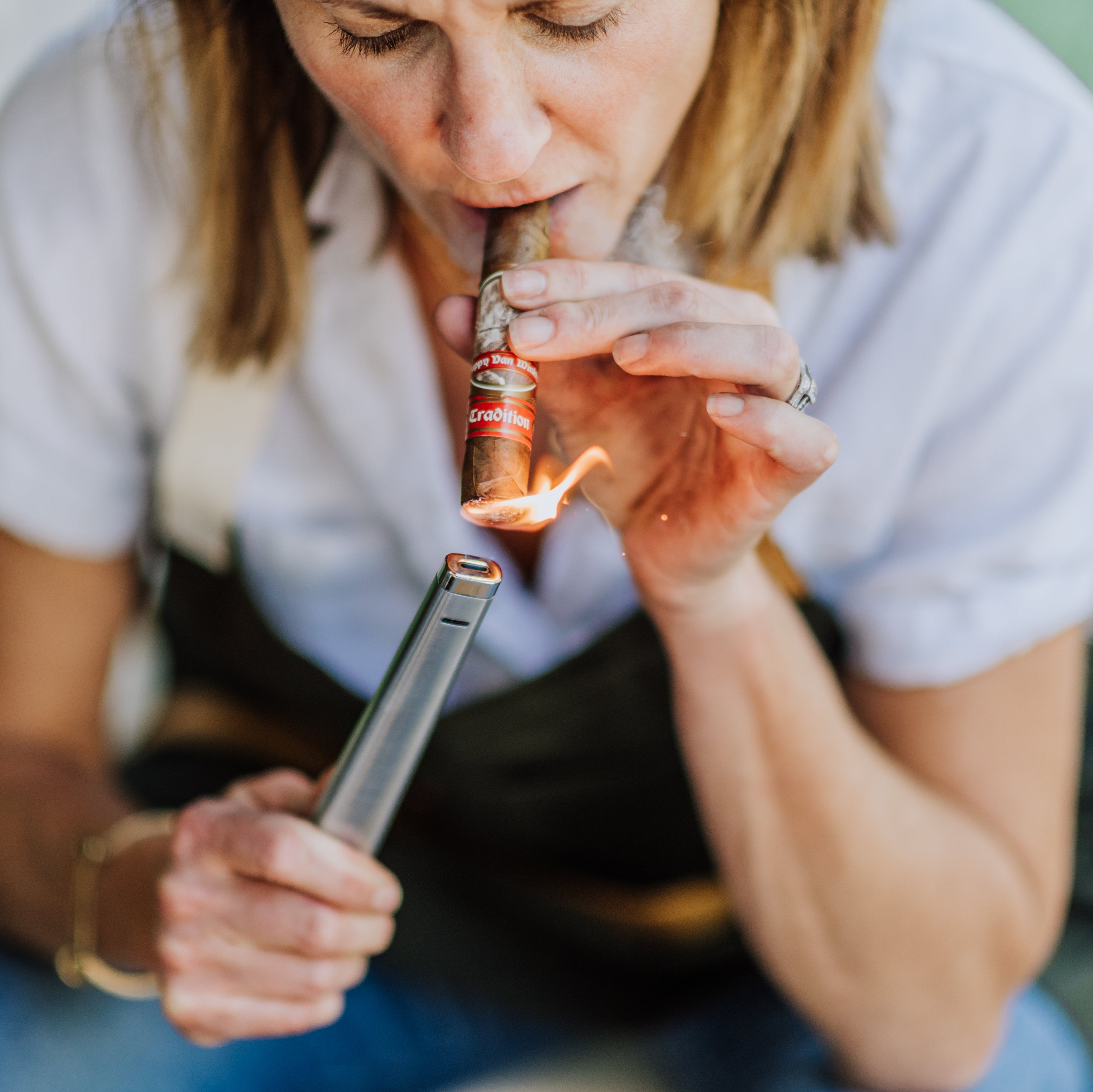 Custom Colibri Aura Flat Flame Lighter