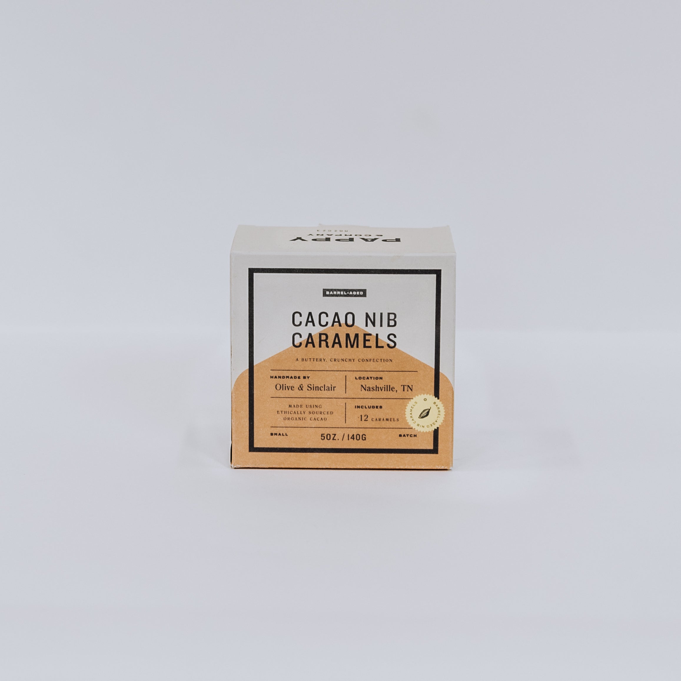 Pappy Van Winkle Barrel Aged Cacao Nib Caramels - Case of 12