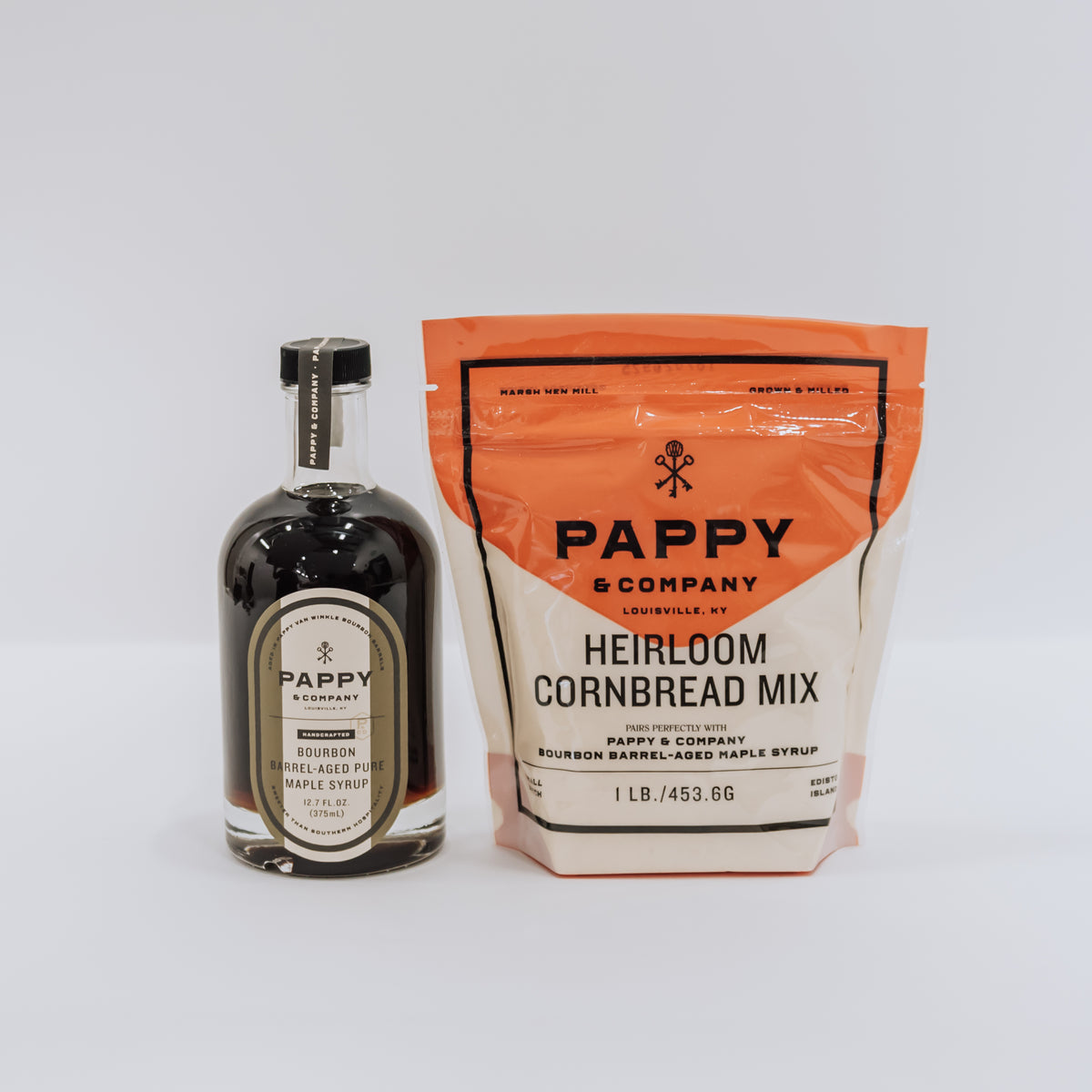 Pappy Van Winkle Barrel-Aged Maple Syrup &amp; Cornmeal Bundle