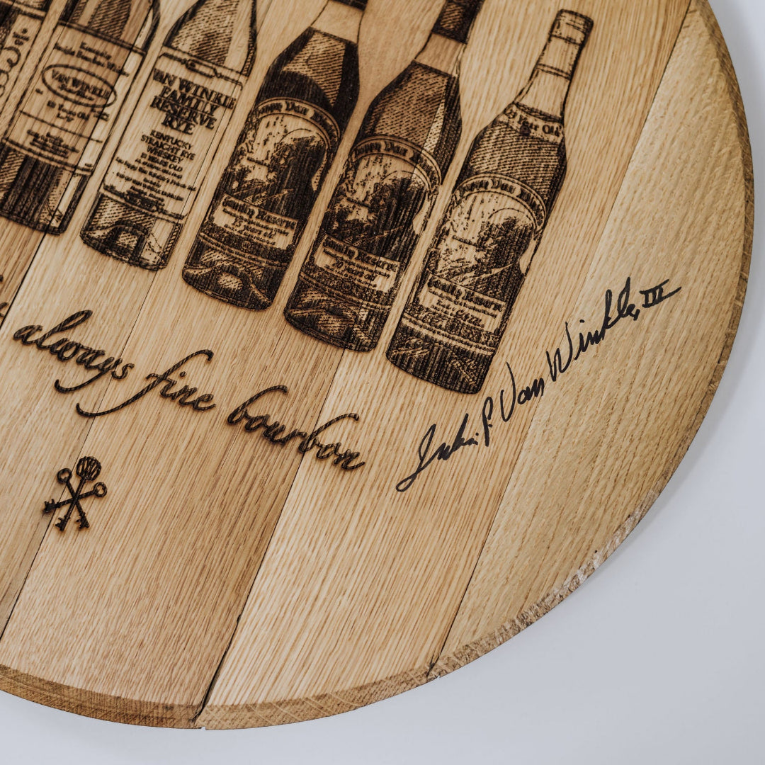 Limited Edition Authentic Bottle Flight Barrel Head - Case of 2