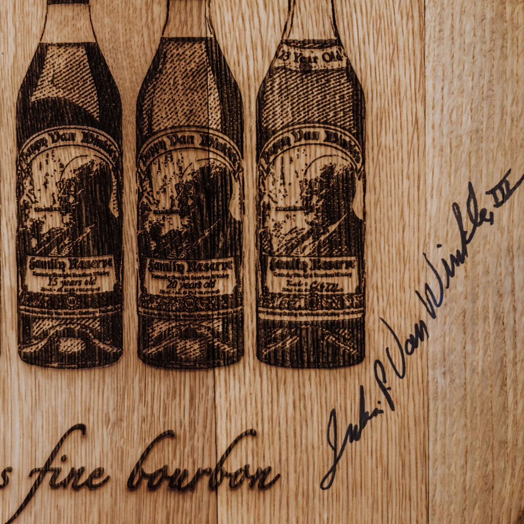 Limited Edition Authentic Bottle Flight Barrel Head - Case of 2