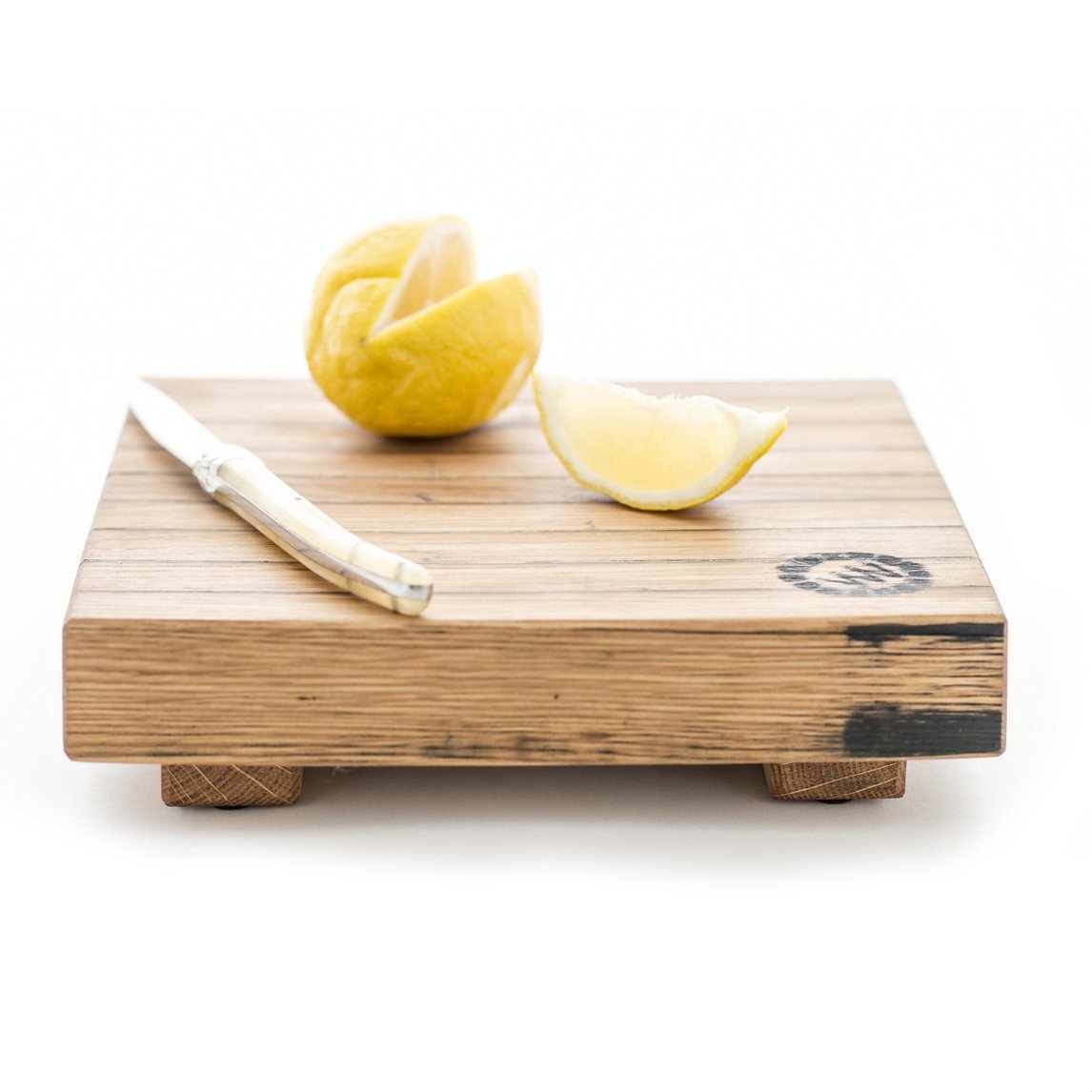 Bourbon Barrel Stave Cutting Board: Square