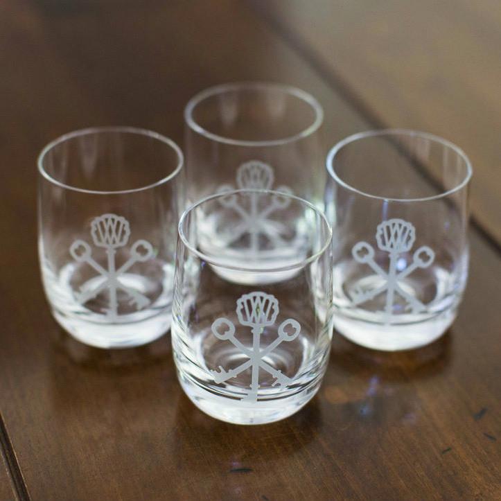 Signature Keys Rocks Glasses (Set of 4)