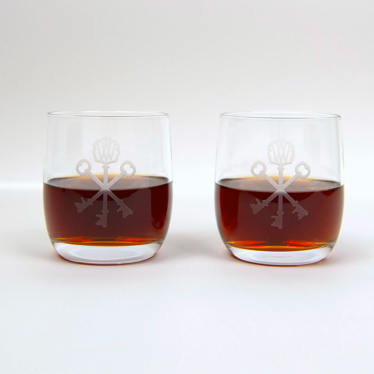 Signature Keys Double Old Fashioned Cocktail Glasses (Set of 2)