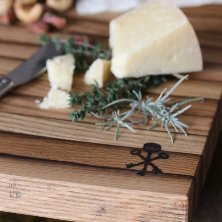 Bourbon Barrel Stave Cutting Board: Large Square - Case of 3