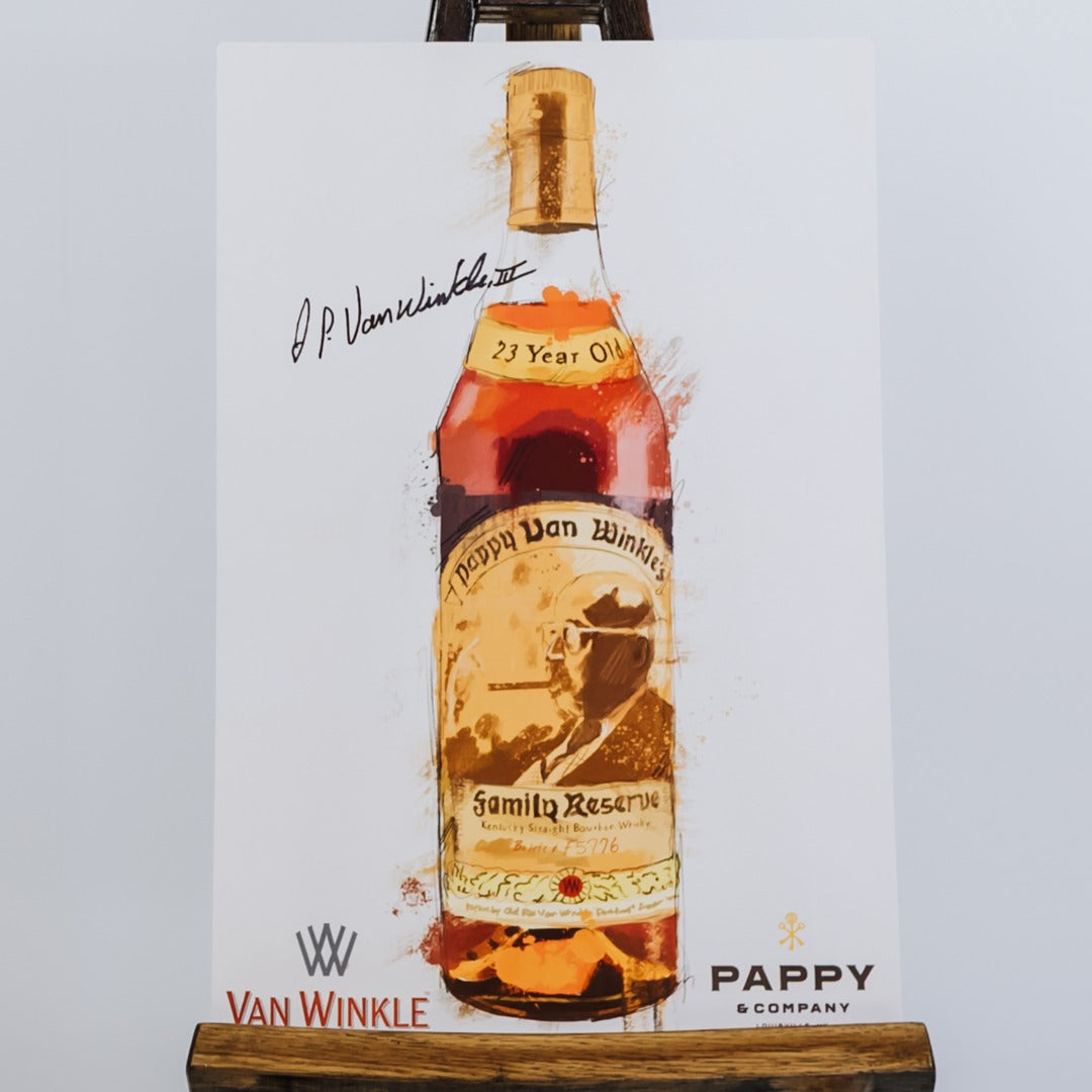 23-Year Pappy Bottle Art Poster