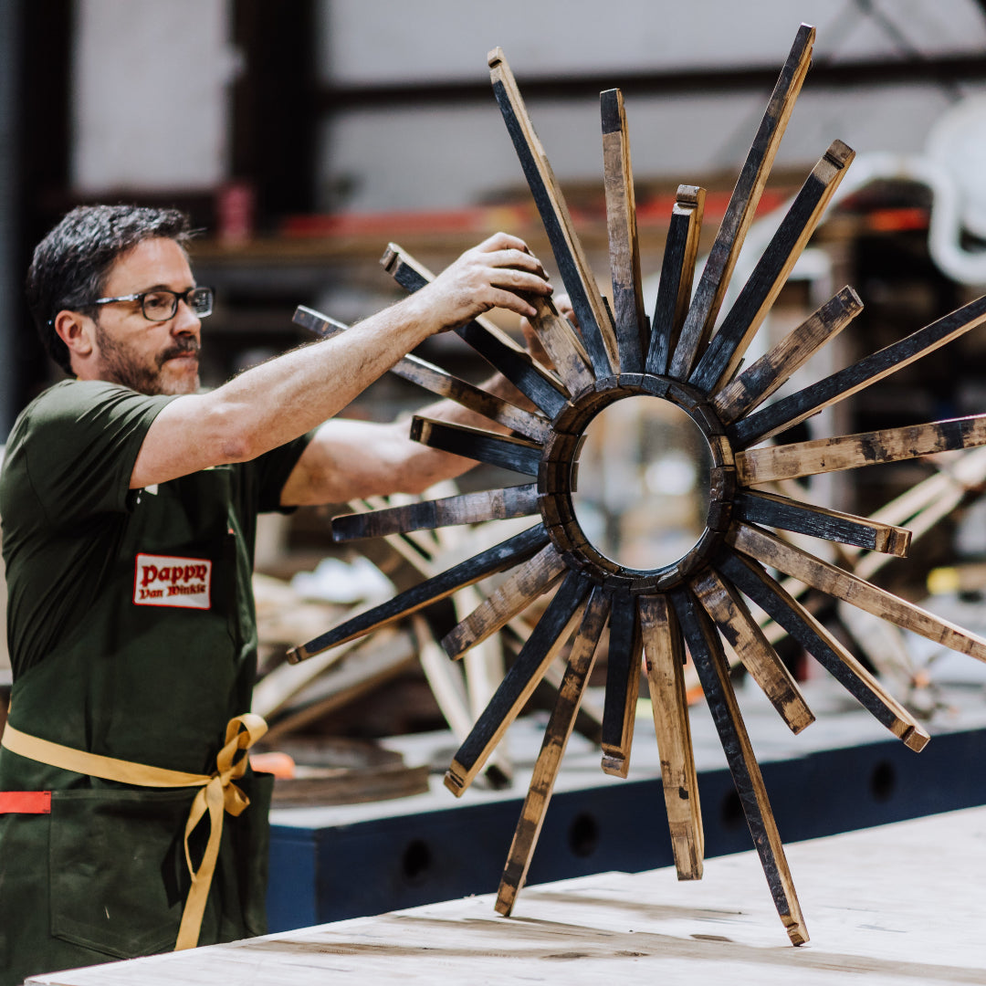 vintage sunburst mirror