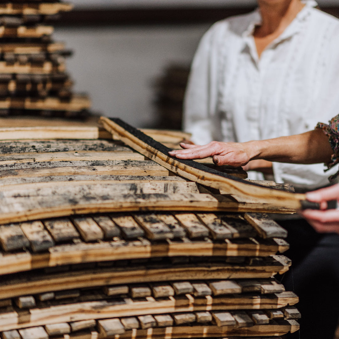 wood sunburst mirror