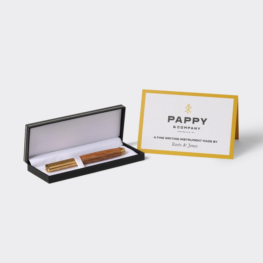 Bourbon Barrel Brass Pen - Pappy Van Winkle Gifts