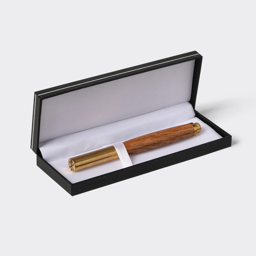 Bourbon Barrel Stave Brass Pen