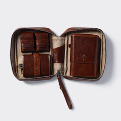 Leather Cigar Case, Whiskey