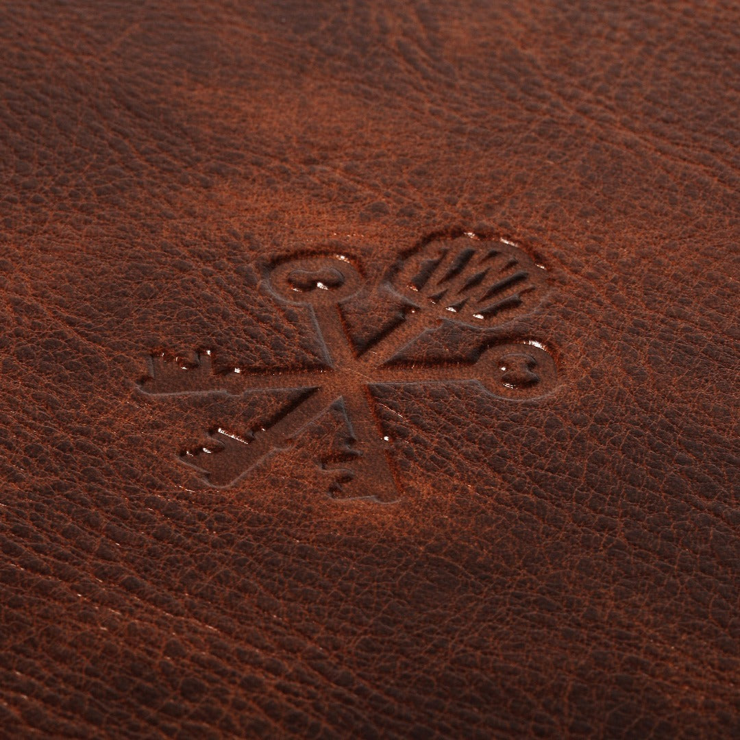 Custom Cigar Humidor in Antique Saddle Leather - 30/40 Count