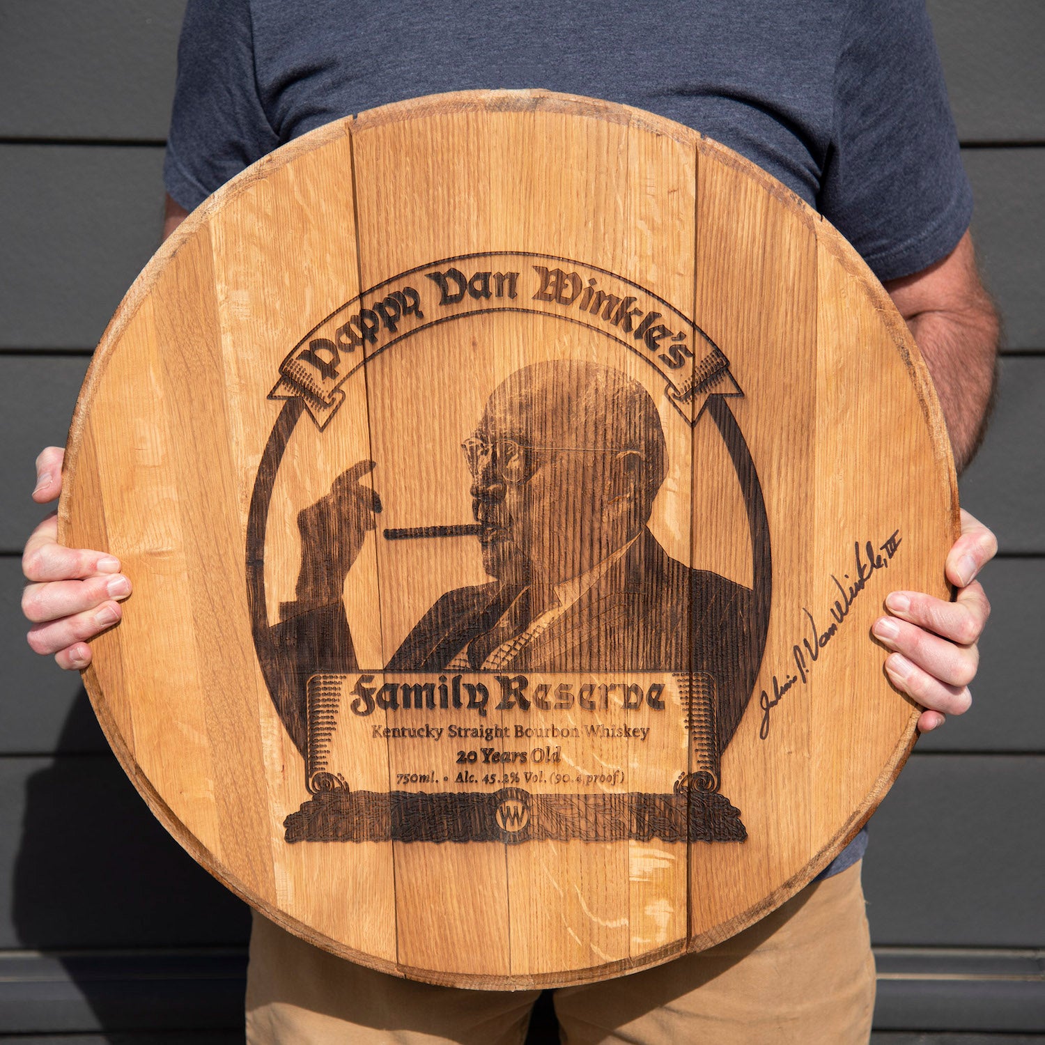 Limited Edition Authentic Pappy Van Winkle 20-year Barrel Head