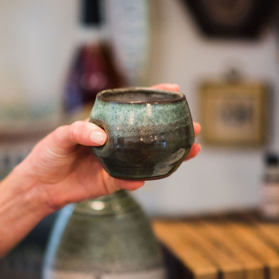 Handmade Ceramic Thumbprint Cup