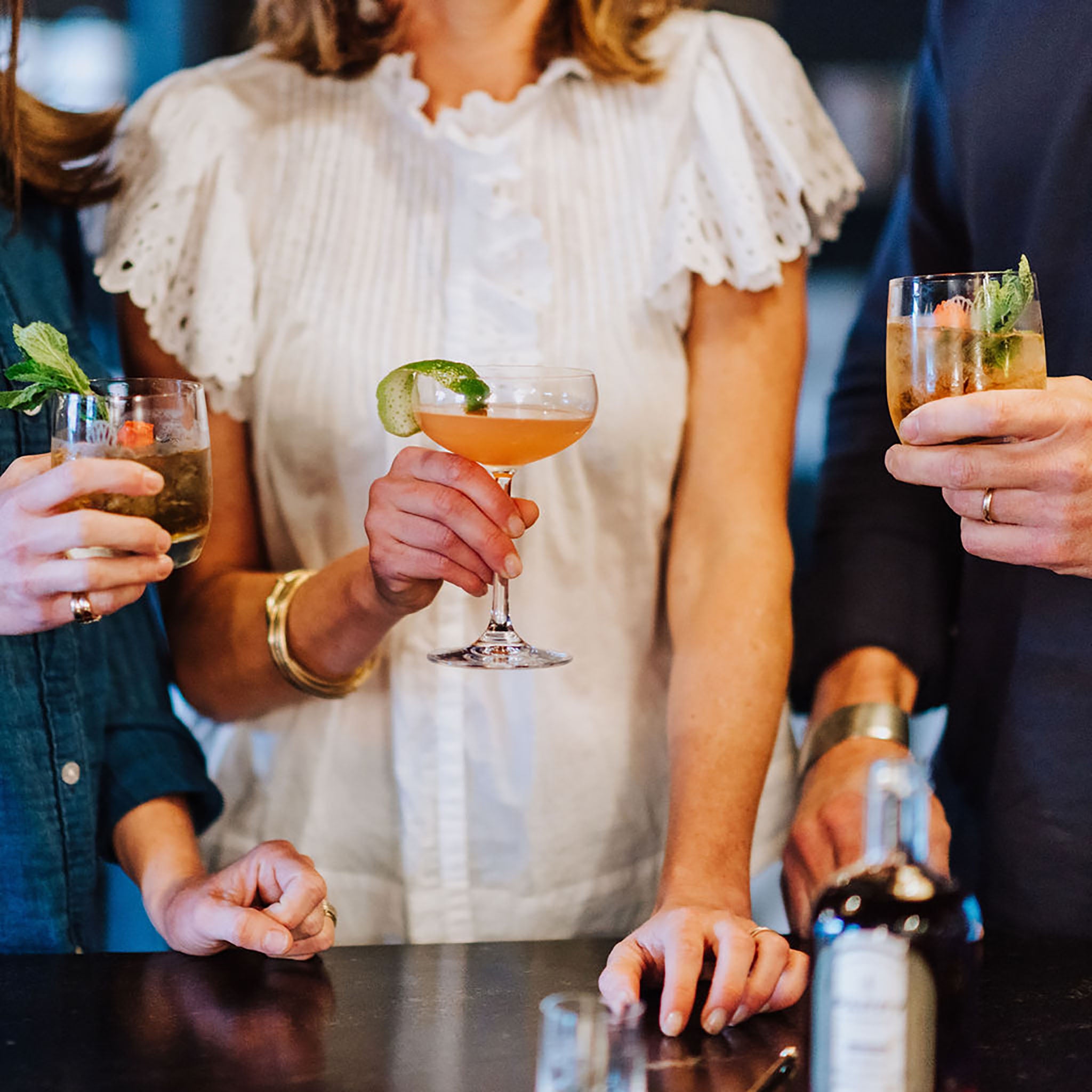 Signature Keys Coupe Cocktail Glasses (Set of 2)