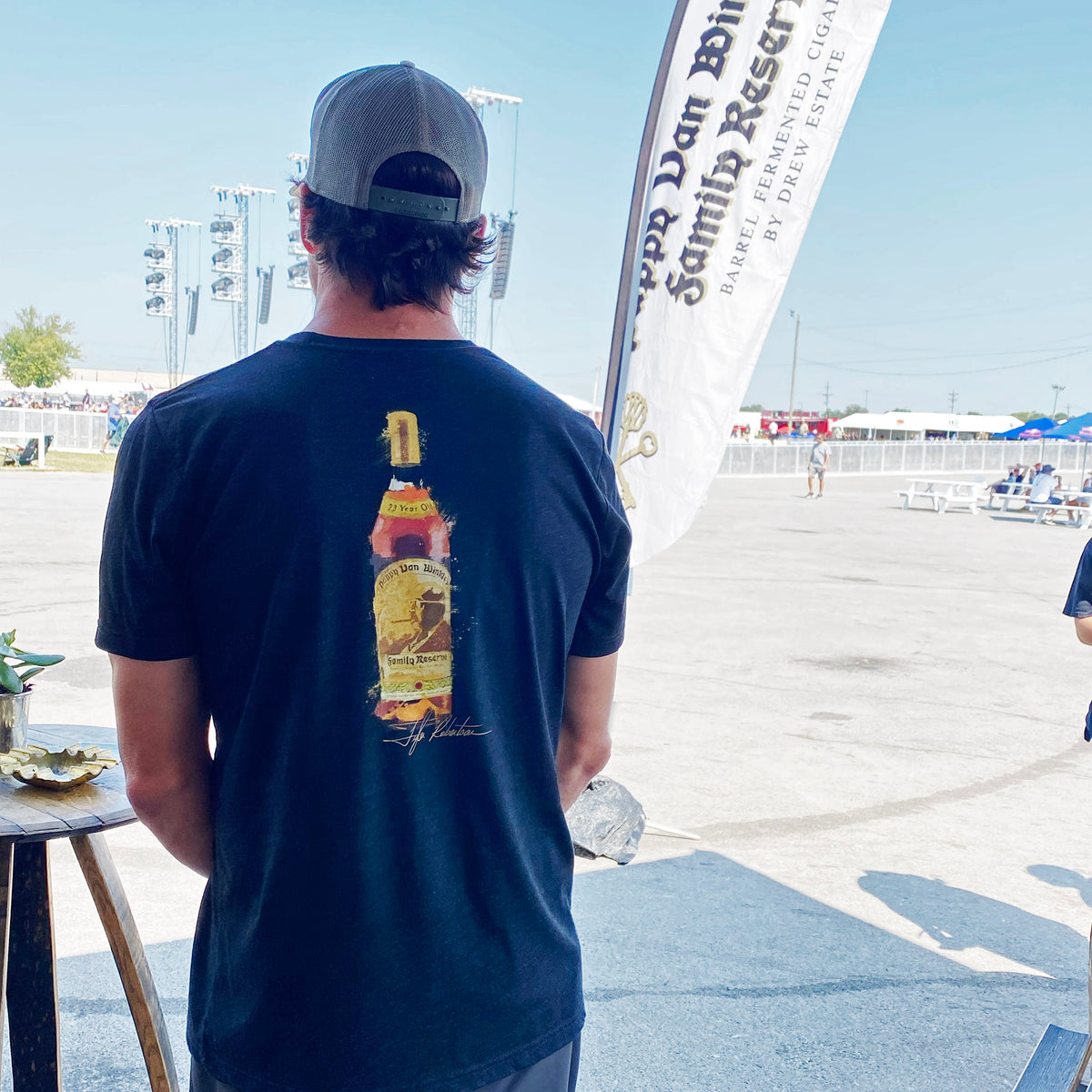Unisex T-shirt 23-year Pappy Bourbon Bottle by Tyler Robertson