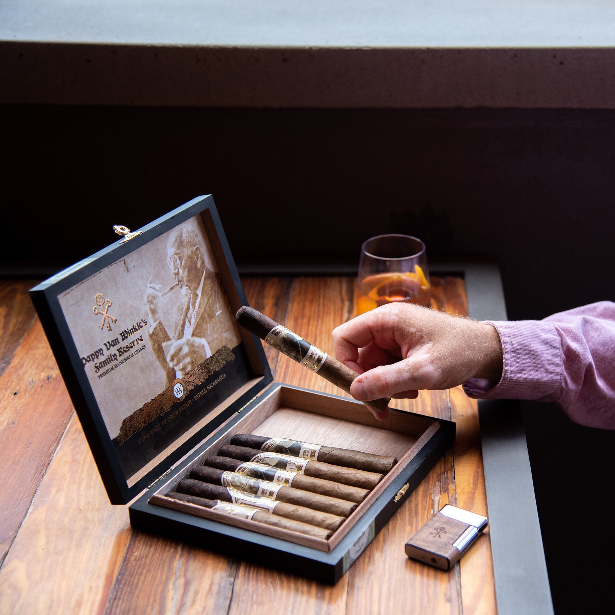 Pappy Van Winkle Barrel Fermented Cigars: Corona Viva (Box of 10)